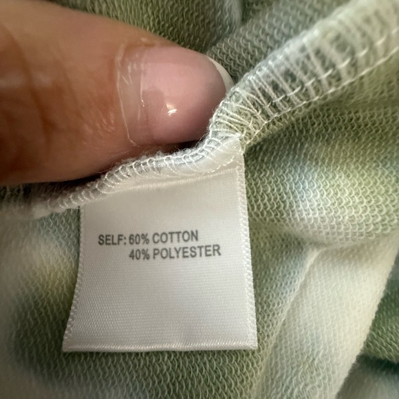 Green Tie-Dye Sleeveless Dress terry cloth - Picture 4 of 6